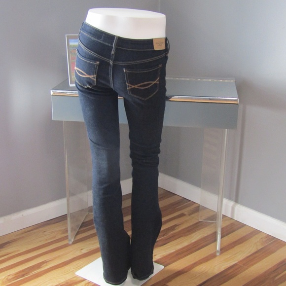 Abercrombie & Fitch The A&F Boot Dark Wash Jeans - Picture 3 of 6